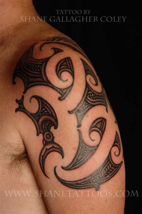 Maori Polynesian Tattoo Maori Shoulder Tattoo
