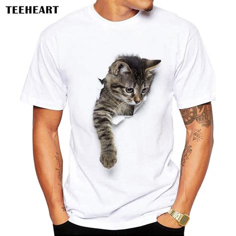 Tipsy elves has a wide variety of hawaiian shirts to get ready to be the hit of every pool party and beach barbecue from here to hawaii with wild prints that say, i like to party and crisp collars that say, i. Wholesale TEEHEART 3D Cute Cat T Shirts Women Summer Tops ...