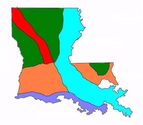 Louisianas Natural Regions Diagram Quizlet