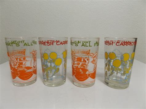 Vintage Four Warner Bros Juice Glasses Welch Jelly Jar Looney Etsy In 2021 Jelly Jars