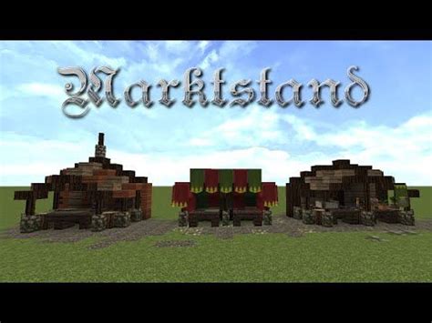 Minecraft medieval stall ideas : Minecraft Tutorial - Marktstand bauen - build a market ...