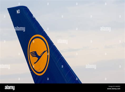 Airbus A380 Airplanetail Wing Stock Photo Alamy