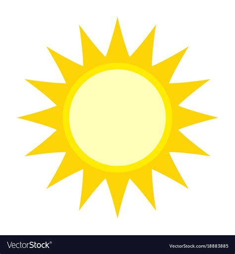 Simple Graphic Of The Sun Royalty Free Vector Image