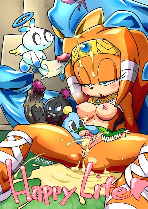 Rule 34 Anus Blue Eyes Blush Breasts Chao Sonic Chaos Sonic Clothing Cum Cum In Pussy Cum