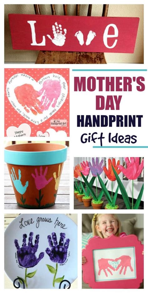 63 of the best mother's day gifts to give this year. 20+ adorable handprint gift ideas for Mother's Day | For ...