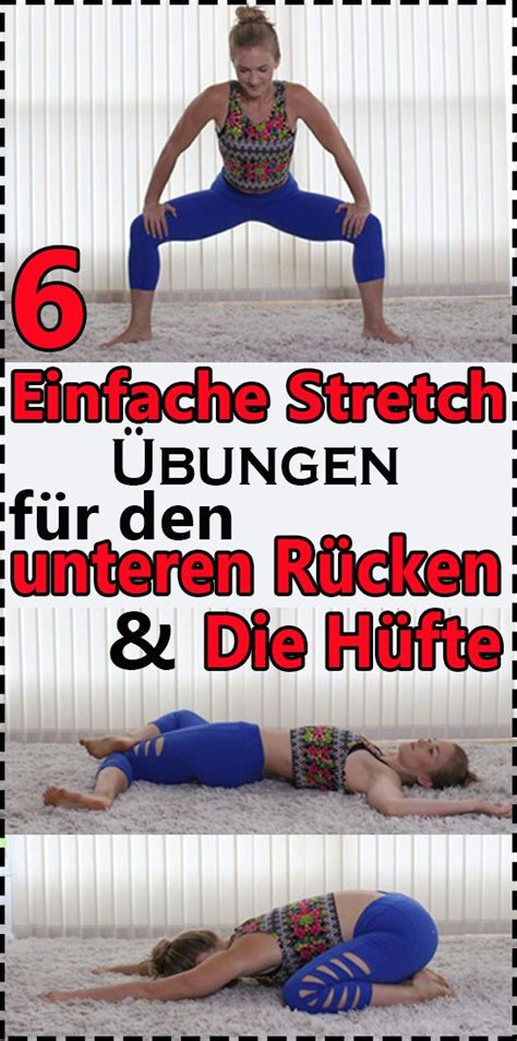 6 einfache stretch Übungen für den unteren rücken und die hüfte gesundheit und fitness