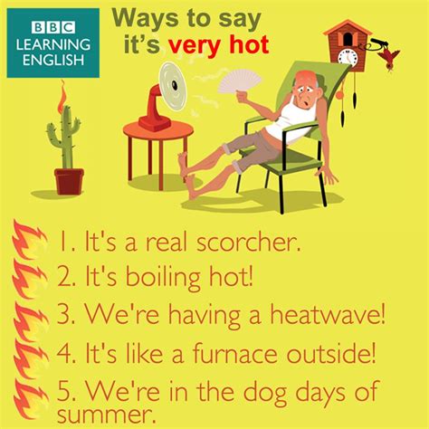 Girls want a lot from one guy. Other Ways to Say IT'S HOT Outside - MyEnglishTeacher.eu Blog