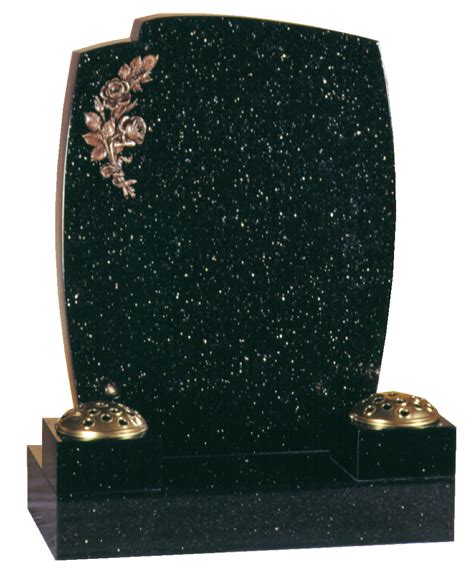 Buy Granite Headstone - Popular design, with collar vases, Memorials ...