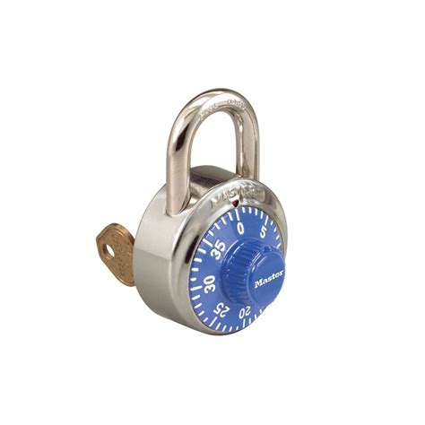 Master Lock 1525 Combination Padlock With Key Control 34in 19mm