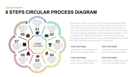 8 Step Circular Process Diagram Powerpoint Template And Keynote