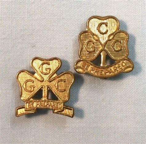 Items Similar To Vintage Pair Of Girl Guides Of Canada Pins On Etsy