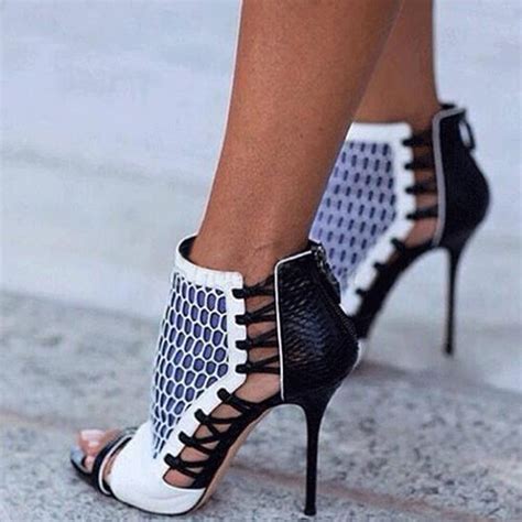 Zkshoes Free Shipping 2015 New Summer Women Sandals High Heel Shoes Fashion Black Cut Out Big