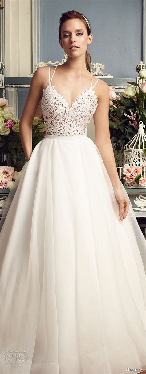 Short wedding dresses are now the biggest bridal trend. Mikaella Fall 2017 Wedding Dresses | Wedding Inspirasi