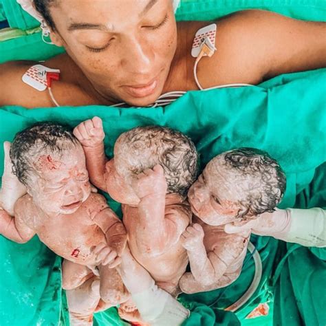 Newborn Triplets In Hospital