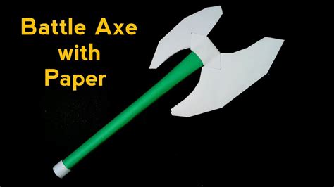 Diy Paper Battle Axe How To Make A Paper Axe Paper Axe Step By Step