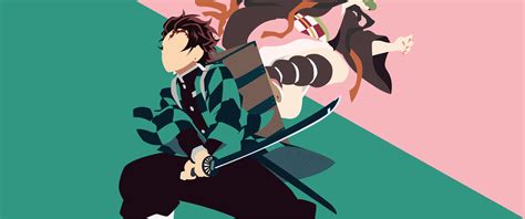 3440x1440 Resolution Demon Slayer Kimetsu No Yaiba 4k Minimal 3440x1440