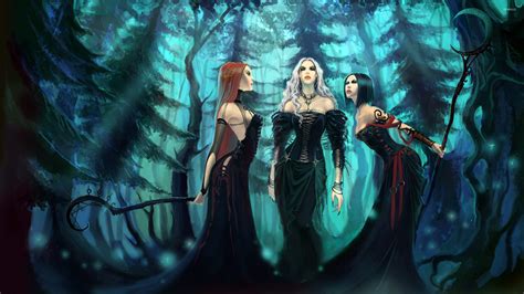 Witches In The Forest Wallpaper Fantasy Wallpapers 19944