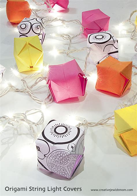 Origami String Light Covers Creative Jewish Mom