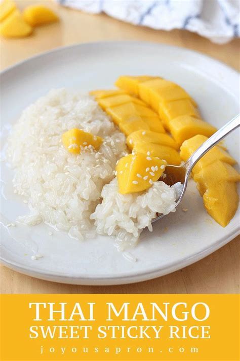 Thai Mango Sweet Sticky Rice Recipe Sweet Sticky Rice Sticky Rice Recipes Thai Mango