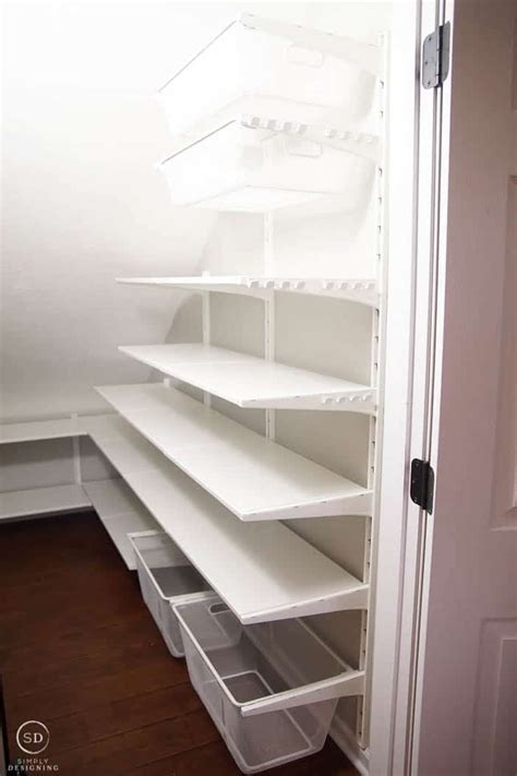 Under stairs emergency food pantry shelves diy project these pictures of this page are about:under stairs pantry organization ideas. How to Organize a Closet Under the Stairs & Pantry Organization Ideas