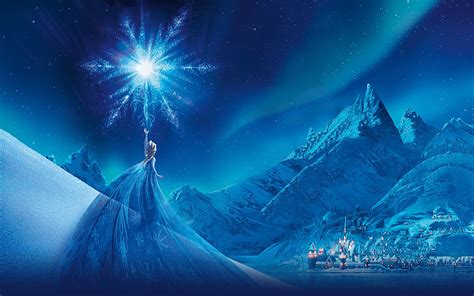 Frozen Magic Elsa In Snow Hd Wallpaper