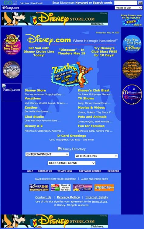 Heres What The Original Disney Website Looked Like In 1996