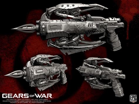 Gears Of War Locust Torquebow By Yemyam Anime Weapons Sci Fi Weapons