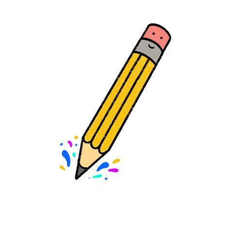 School Pencil Sticker For Ios And Android Giphy