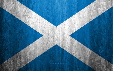 Other flags used in scotland, as well as the rest of the united kingdom can be found at list of british flags. Download wallpapers Flag of Scotland, 4k, stone background ...
