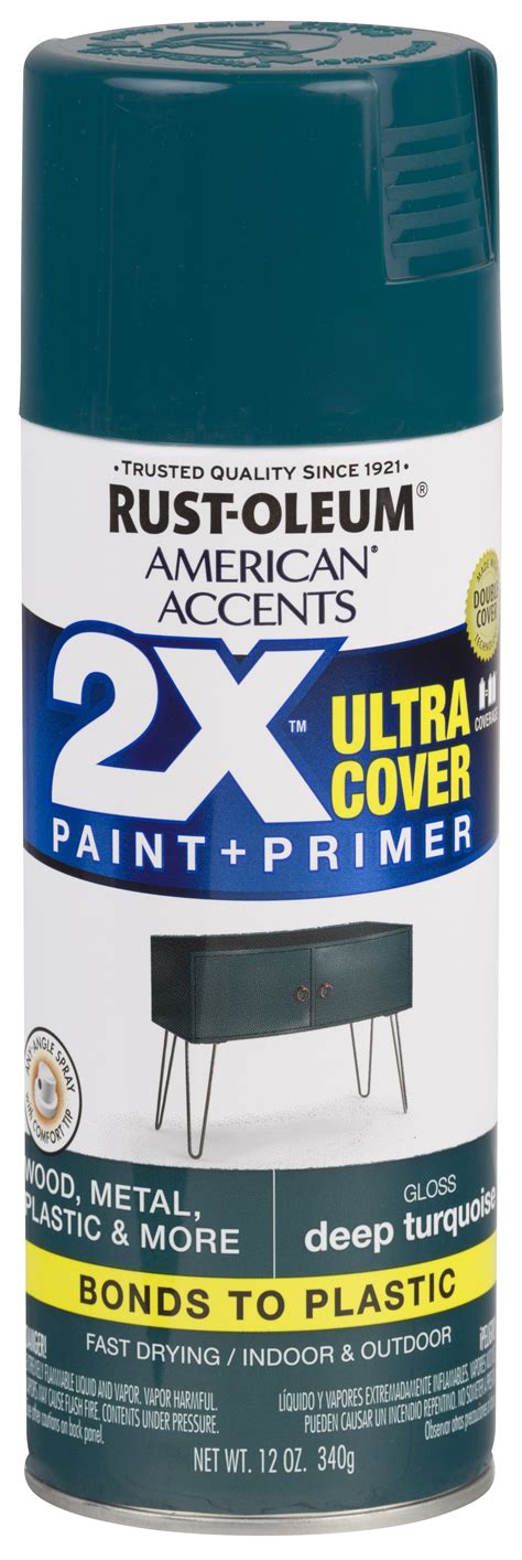 Deep Turquoise Rust Oleum American Accents 2x Ultra Cover Gloss Spray
