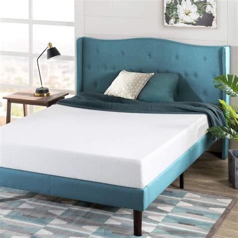 This mattress is six inches thick. Zinus 6 Inch Green Tea Memory Foam Mattress / CertiPUR-US ...
