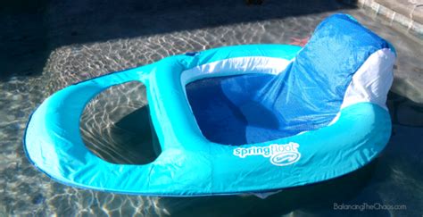 Relaxing This Summer With A Swimways Spring Float Recliner