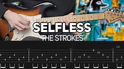 The Strokes - Selfless (Guitar lesson with TAB) - YouTube