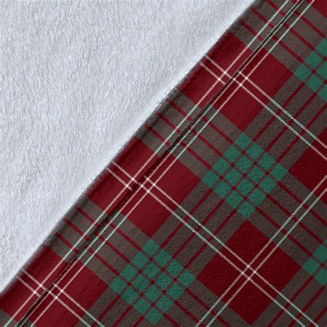 Crawford Crest Tartan Blanket Tartan Home Decor Scottish Clan