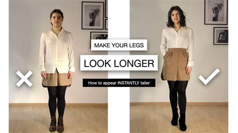 Make Your Legs Look Longer I 5 Tips How To Instantly Look Taller Youtube