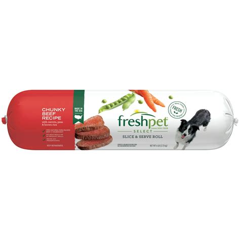 Freshpet Healthy And Natural Dog Food Fresh Beef Roll 6lb