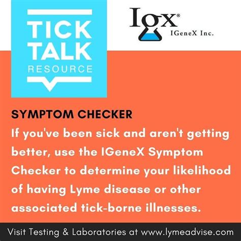 Wondering If Your Symptoms Might Be Lyme Igenex Has A Symptom Checker