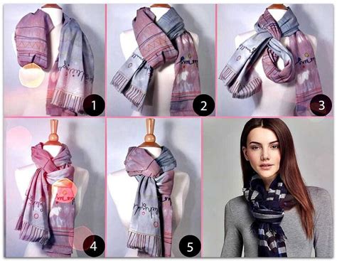 Как красиво завязать шарф под пальто способов