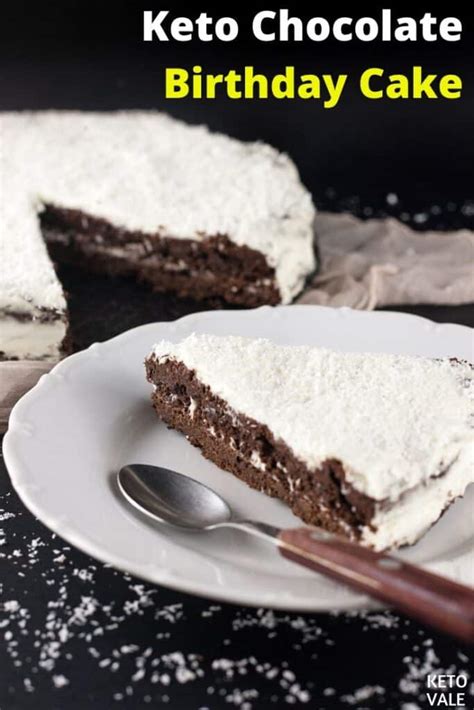 Low carb chocolate birthday cake. Easy Keto Chocolate Birthday Cake Low Carb Sugar Free Recipe | KetoVale
