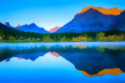 Landscape Pixelated By Lordzatharon On Deviantart