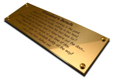 10 X 2 Solid Brass Engraved Nameplate