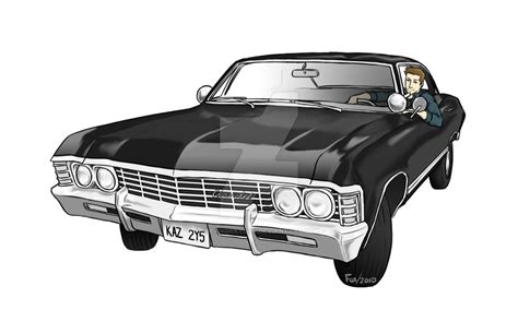 Chevy redesigned the fenders as well as the hood hinges and vent windows. Dean+Impala Commission by DeanGrayson | Impala ...