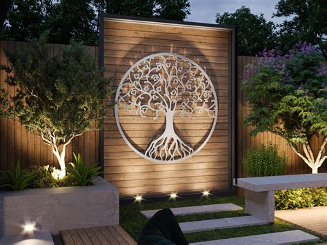 Tree Of Life Outdoor Metal Wall Art Large Metal Tree Wall Etsy Singapore