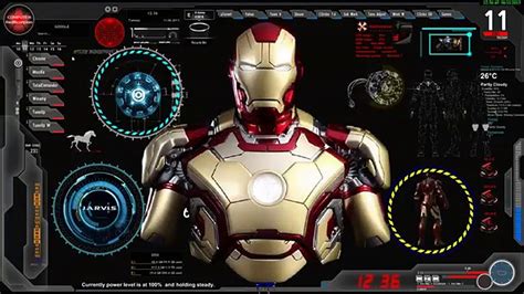 Update Iron Man Jarvis Desktop Animated Live Skin Pc Iron Man