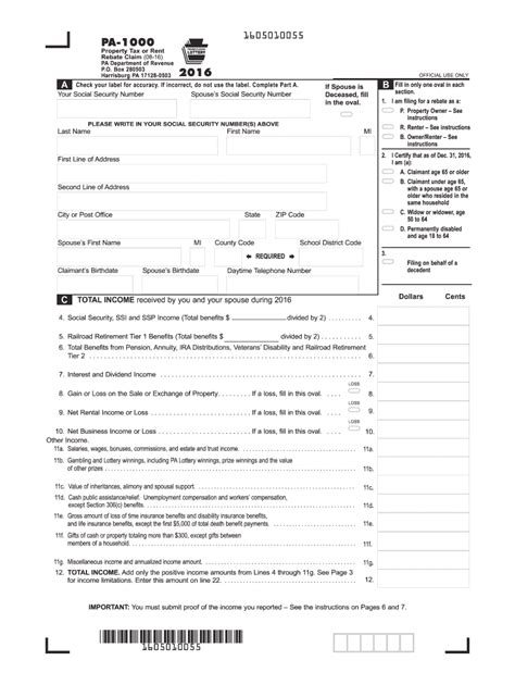 Pa 1000 Form Fill Out And Sign Online Dochub