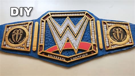 How To Make Universal Championship Title Belt Diy Wwe Universal