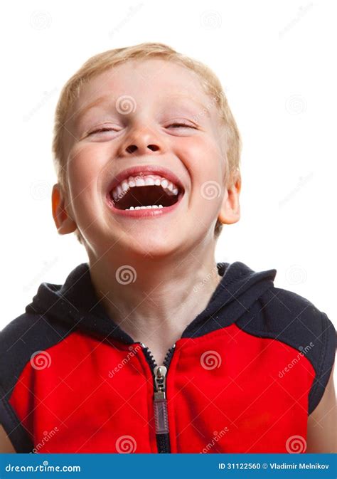 Little Boy Laughing Stock Photo Image Of Human Innocent 31122560