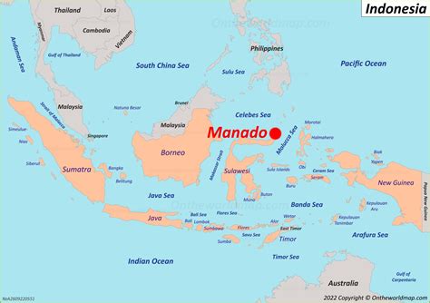 Manado Map Indonesia Detailed Maps Of Manado