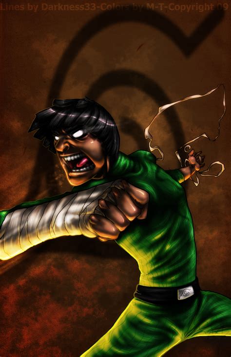 Rock Lee Darkness Collab By M T Copyright On Deviantart