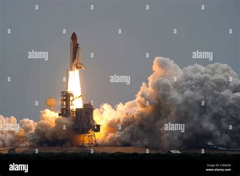 The Space Shuttle Atlantis Lifts Off From Kennedy Space Center For The